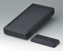 ABS handheld enclosure, (L x W x H) 252 x 121 x 50 mm, black (RAL 9005), IP65, A9075109
