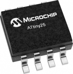 AVR microcontroller, 8 bit, 10 MHz, SOIC-8, ATTINY25V-10SSU