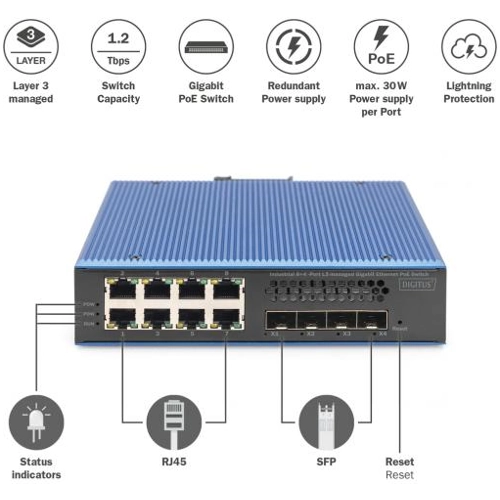 DN-651161 DIGITUS Industrial ethernet switches Image 4