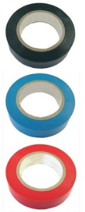 Insulation tape, 15 x 0.15 mm, PVC, red, 10 mm, 61721070