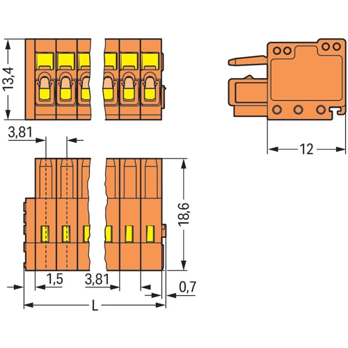 734-204 WAGO PCB Connection Systems Image 2