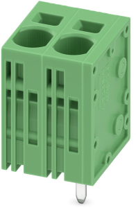 PCB terminal, 2 pole, pitch 7.5 mm, AWG 24-8, 41 A, spring-clamp connection, green, 1719312