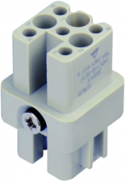 Socket insert, H-A 3, 7 pole, unequipped, crimp connection, T2020072201-000