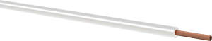 PVC-stranded wire, highly flexible, LifY, 0.25 mm², AWG 24, white, outer Ø 1.4 mm