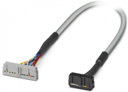 Connecting line, 4 m, IDC/FLK socket connector angled to IDC/FLK socket connector angled, 0.129 mm², AWG 26, 2305004