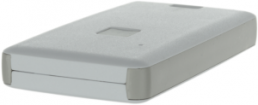 ABS remote control enclosure, (L x W x H) 71.5 x 39.3 x 11.5 mm, light gray/white (RAL 9002), 13121.30