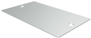 Aluminum label, (L x W) 58 x 34.8 mm, silver, 100 pcs