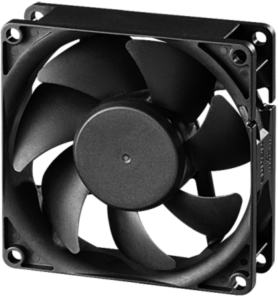 DC axial fan, 12 V, 80 x 80 x 25 mm, 70 m³/h, 33 dB, ball bearing, SUNON, EE80251B1-000U-A99