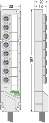 757-483/000-010 WAGO Sensor-Actuator Distribution Boxes Image 2