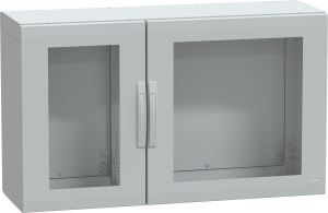 Control cabinet, (H x W x D) 750 x 1250 x 420 mm, IP65, polyester, light gray, NSYPLA7124TG