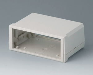 ABS enclosure, (L x W x H) 155 x 105 x 65 mm, gray white (RAL 9002), IP40, B3015127