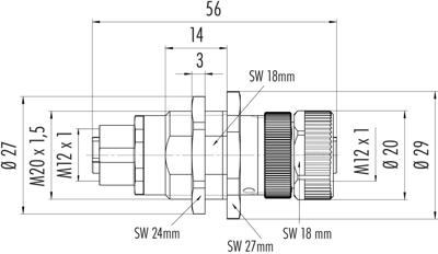 09 5246 00 04 binder Sensor-Actuator Adapter Image 2