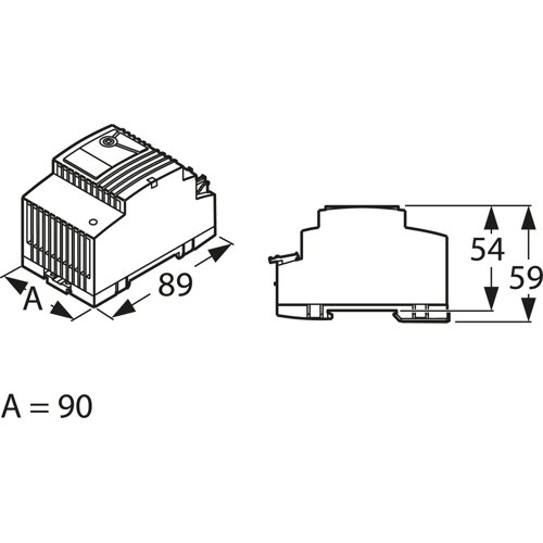 PEL 230/12-6,5 Block DIN Rail Power Supplies Image 2