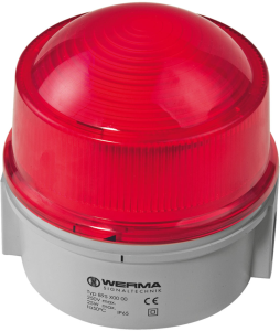 Double flashing light, Ø 150 mm, red, 24 VDC, IP65