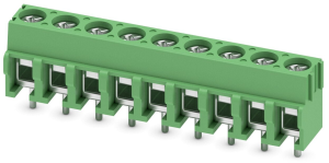 PCB terminal, 9 pole, pitch 5 mm, AWG 26-14, 17.5 A, screw connection, green, 1935239