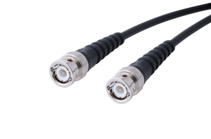 Coaxial Cable, BNC plug (straight) to BNC plug (straight), 50 Ω, RG-58C/U, grommet black, 500 mm