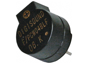 Miniature speaker, 22 Ω, 92 dB, 1.5 VDC, 70 mA, black
