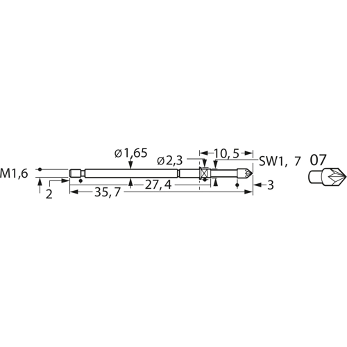 F73207S175L150 Feinmetall Contact Probes Image 3