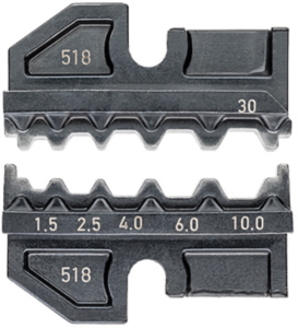 Crimping die for Non insulated butt connectors, 1.5-4 mm², AWG 16-8, 97 49 30