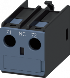 Auxiliary switch, 10 A, 1 Form B (N/C), screw connection, 3RH2911-1AA01