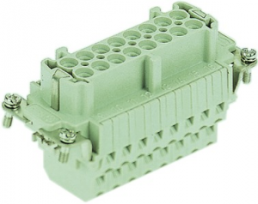 Socket contact insert, 16B, 16 pole, equipped, cage clamp terminal, with PE contact, 09330162772