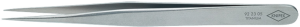 Precision tweezers, uninsulated, antimagnetic, stainless steel, 120 mm, 92 23 05