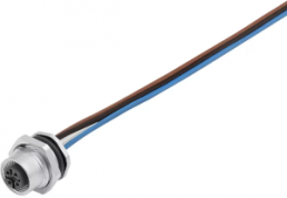 Sensor actuator cable, M12-flange socket, straight to open end, 5 pole, 0.2 m, 4 A, 09 3442 679 05