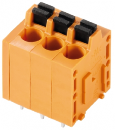 PCB terminal, 5 pole, pitch 5 mm, AWG 24-12, 20 A, spring-clamp connection, orange, 1470360000