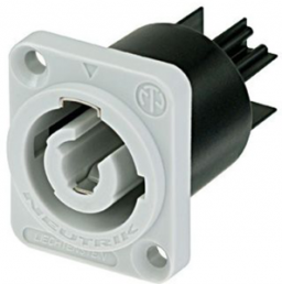 Plug, 3 pole, screw mounting, plug-in connection, 2.5 mm², gray, NAC3MPB-1
