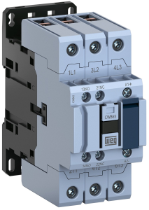 Power contactor, 3 pole, 65 A, 230 V, 3 Form A (N/O), coil 230 VAC, screw connection, 13860290