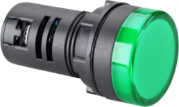 LED signal light, 12 V (AC), 12 V (DC), green, Mounting Ø 22 mm, LED number: 1