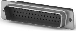 D-Sub plug, 50 pole, standard, unequipped, straight, crimp connection, 1658641-1