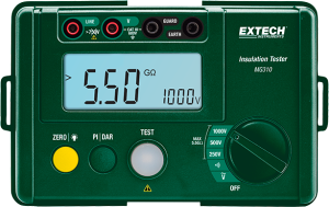 Insulation tester MG310, CAT III 600 V, 100 MΩ to 5.5 GΩ, 600 V (AC)