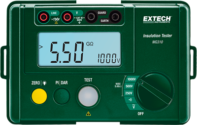 MG310 Extech VDE testers, Installation testers, Insulation testers