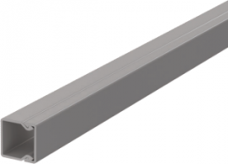 Cable duct, (L x W x H) 2000 x 15 x 15 mm, PVC, stone gray, 6024955