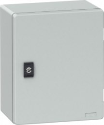 Control cabinet, (H x W x D) 308 x 225 x 160 mm, IP66, polyester, light gray, NSYPLM3025BG