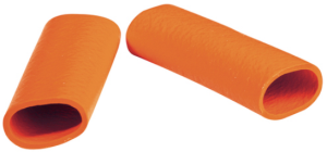 Protection and insulating grommet, inside Ø 10 mm, L 35 mm, orange, PCR, -30 to 90 °C, 0201 0007 005