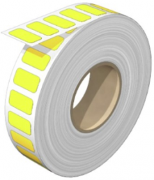 Polyester Device marker, (L x W) 18 x 9 mm, yellow, Roll with 1000 pcs