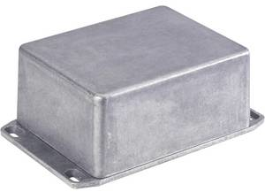 Aluminum die cast enclosure, (L x W x H) 113 x 60 x 31 mm, black (RAL 9005), IP54, 1590BFLBK