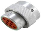 Connector, 8 pole, straight, natural, HD36-18-8SN