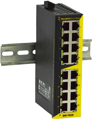 SW-7016 BRAINBOXES Industrial ethernet switches Image 1