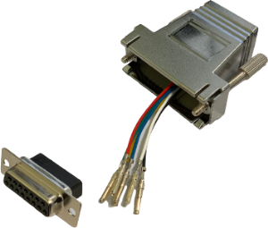 Adapter, D-Sub socket, 15 pole to RJ12 socket, 10121114