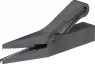 Alligator clip, black, max. 9.5 mm, L 62 mm, socket 4 mm, 64.9209-21
