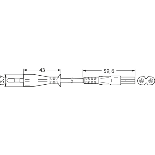 XVI-H03VVH2F2X075-C7/1,80M SW9005 FELLER Power Cords Image 2