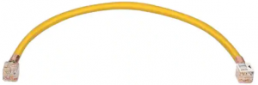 Ha-VIS preLink patch cable, Ha-VIS preLink, straight to Ha-VIS preLink, straight, Cat 6, S/FTP, PUR, 0.4 m, yellow