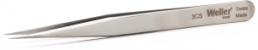 ESD precision tweezers, antimagnetic, stainless steel, 110 mm, 3CS