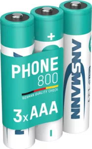 5030142 Ansmann Round Cell Batteries, 9V Block Batteries
