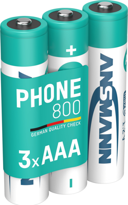 5030142 Ansmann Round Cell Batteries, 9V Block Batteries Image 1