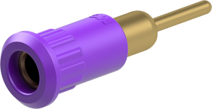 4 mm socket, round plug connection, mounting Ø 8.2 mm, purple, 64.3012-26