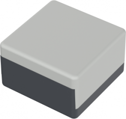 Polystyrene enclosure, (L x W x H) 50 x 50 x 30 mm, gray (RAL 7001), IP44, 06050000